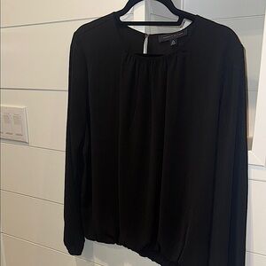 Tommy Hilfiger Black Long Sleeve Relaxed Blouse Size Medium